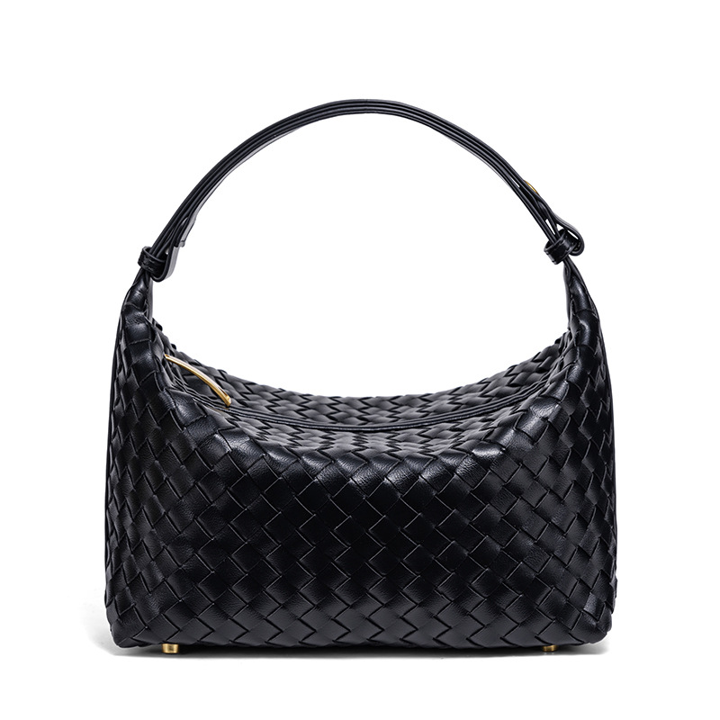 2025 new Hand - woven Women's Fashionable Shoulder and Cross - body Bags Casual and Simple Hand - held Lunch Box Bags
