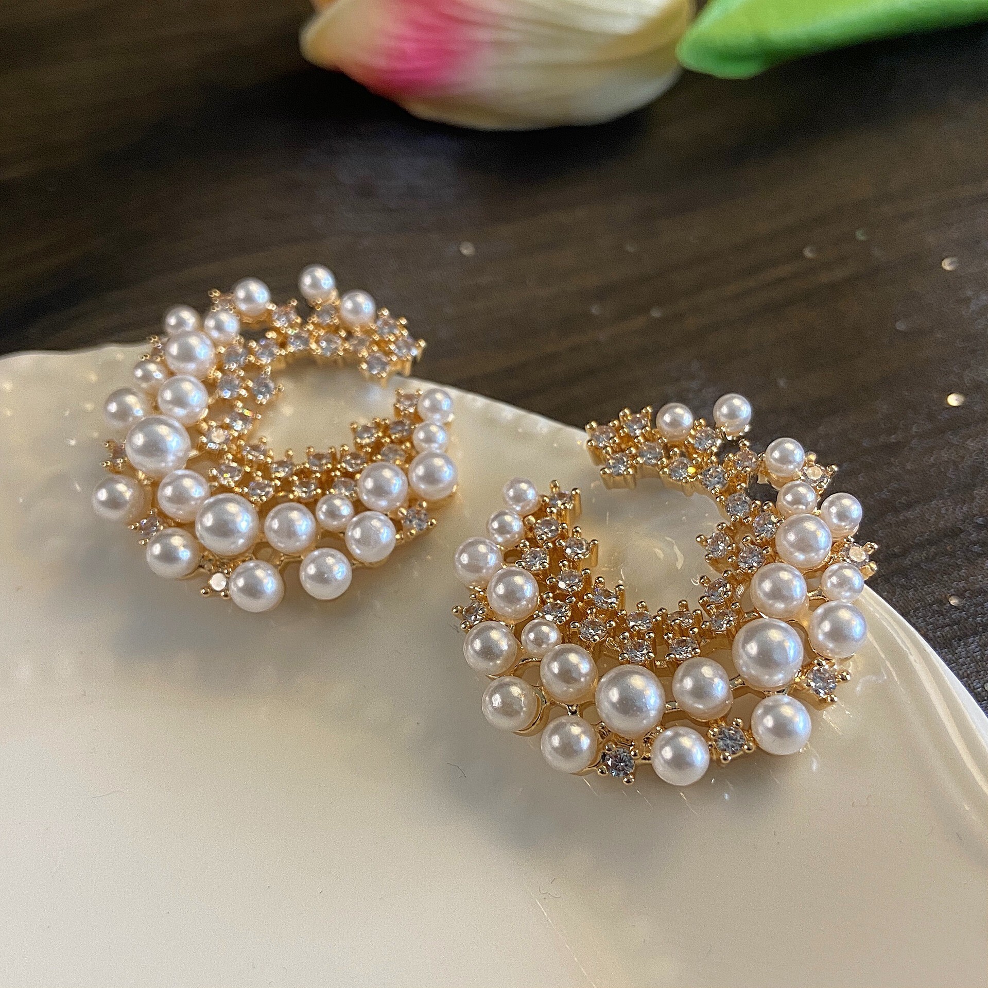 Luxury High-end Fashion Temperament Ear Studs Accessories Free Shipping Designer Luxury Jewelry Gold-plated Micro Inlaid Zircon Snake Head Women'