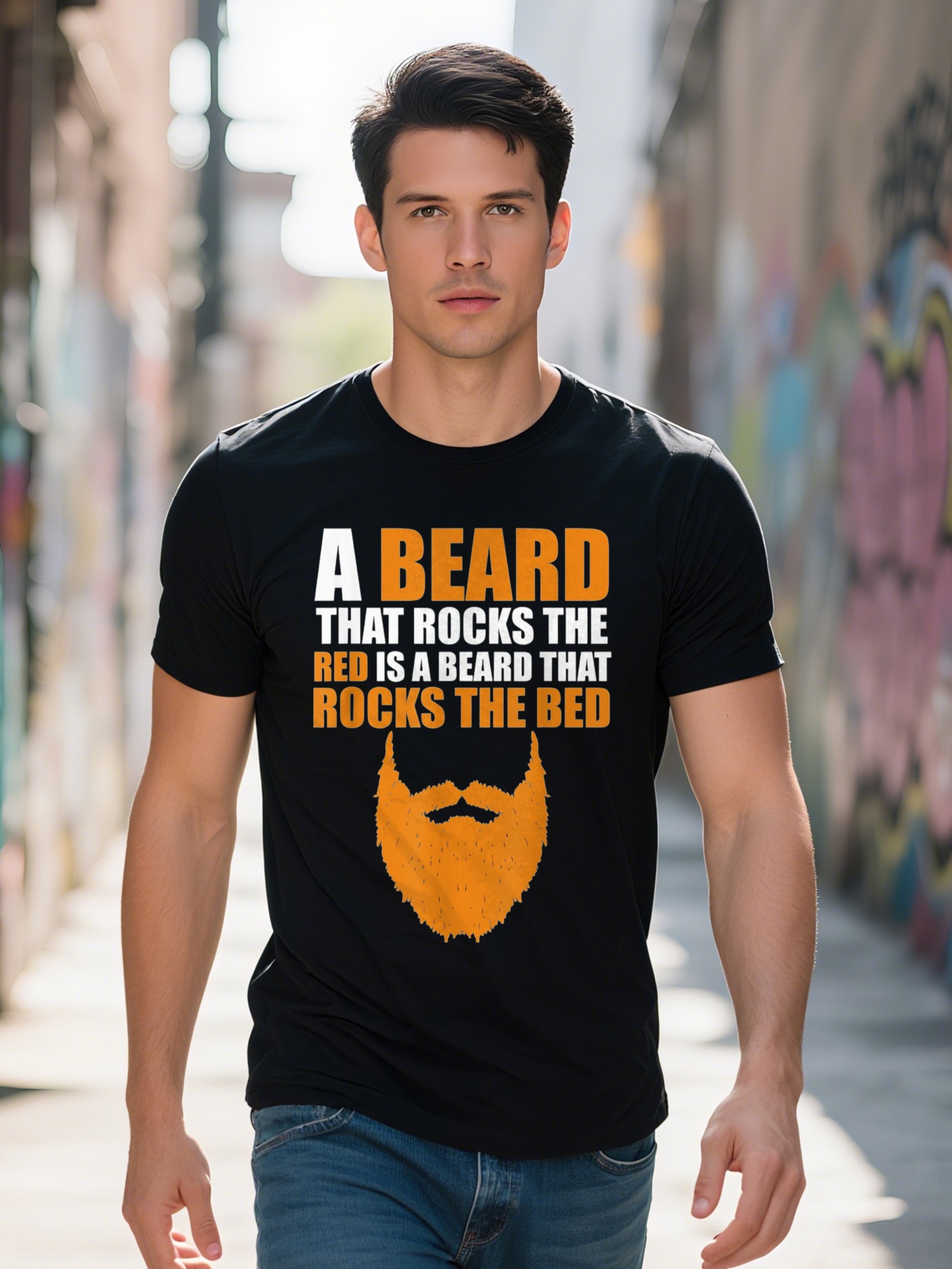 Ginger Pride Redhead T-Shirt for Men Cotton Short Sleeve Round Neck Casual Wear