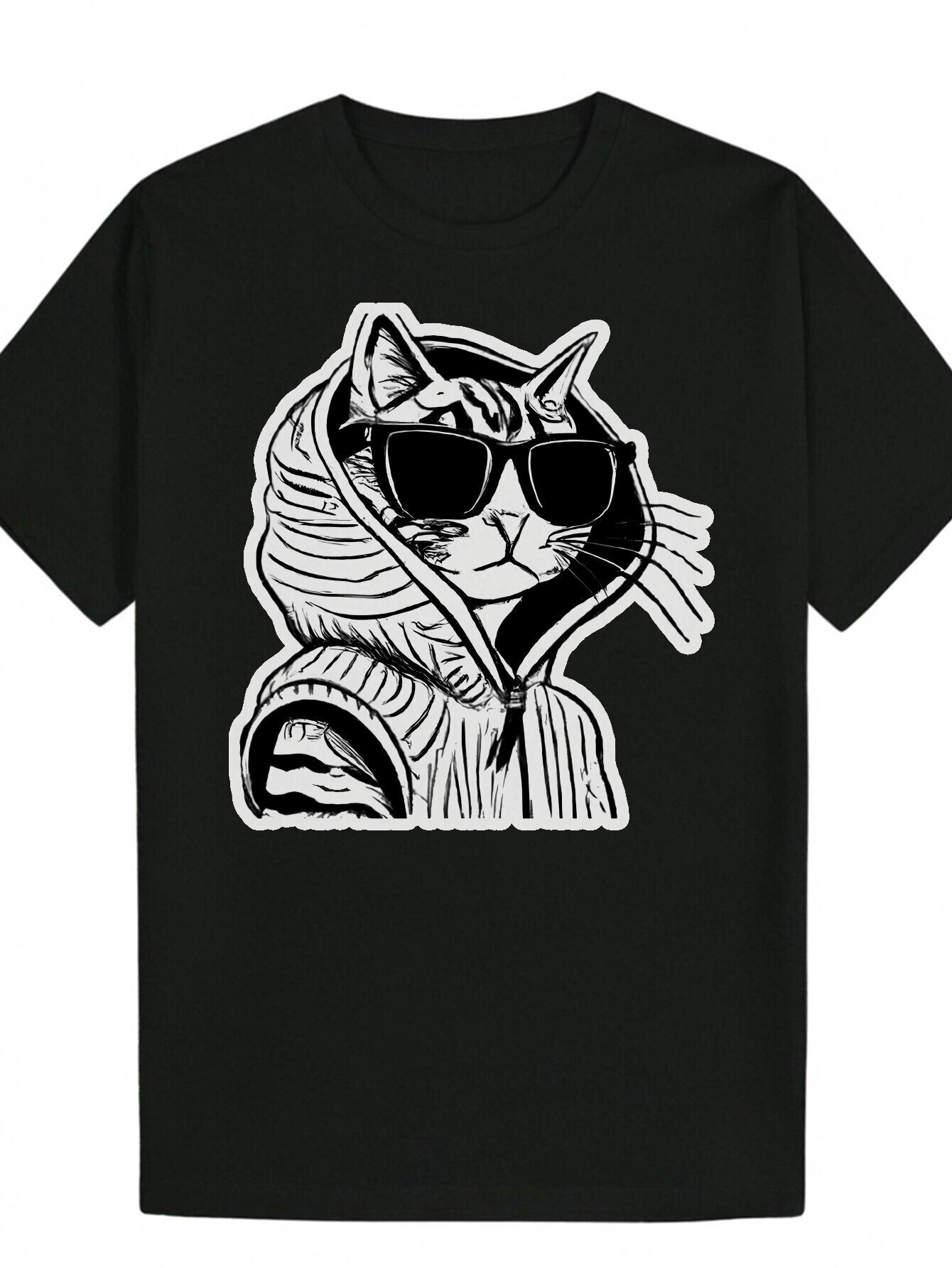 Funny Short Sleeve Graphic Fashion Print Summer Black T Shirt Series Essential Y K Anime Inappropriate Horror Dark Humor Band Theme Men s Gift ed59d