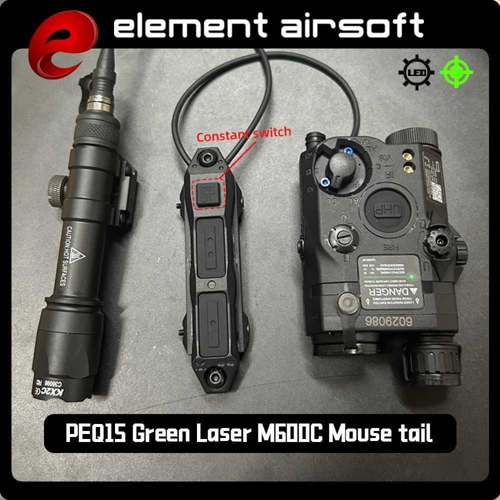 Element peq15 laser indicator PEQ 15 laser box M600C flashlight dual control rat tail M300 tactical flashlight Z250802