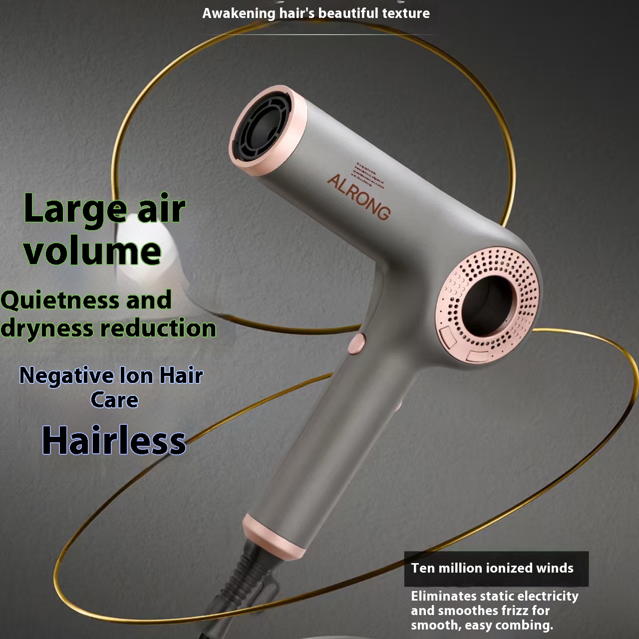 Hair Dryers Professional Salon Hair Dryer with Adjustable Heat & Speed Settings