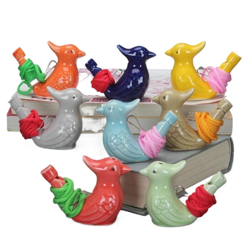 Bird Shape Whistle Waterbirds whistles Children Gifts Ceramic Water Ocarina Noise Maker