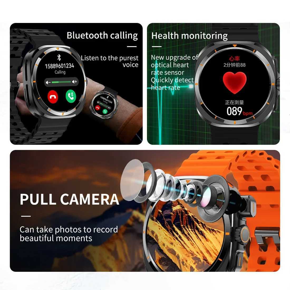 2025 New BW8 Smartwatch 4G Network Android 1.51-inch Screen 400mAh Battery Play Pedeter Sleep Tracker SIM Card Port Y250802