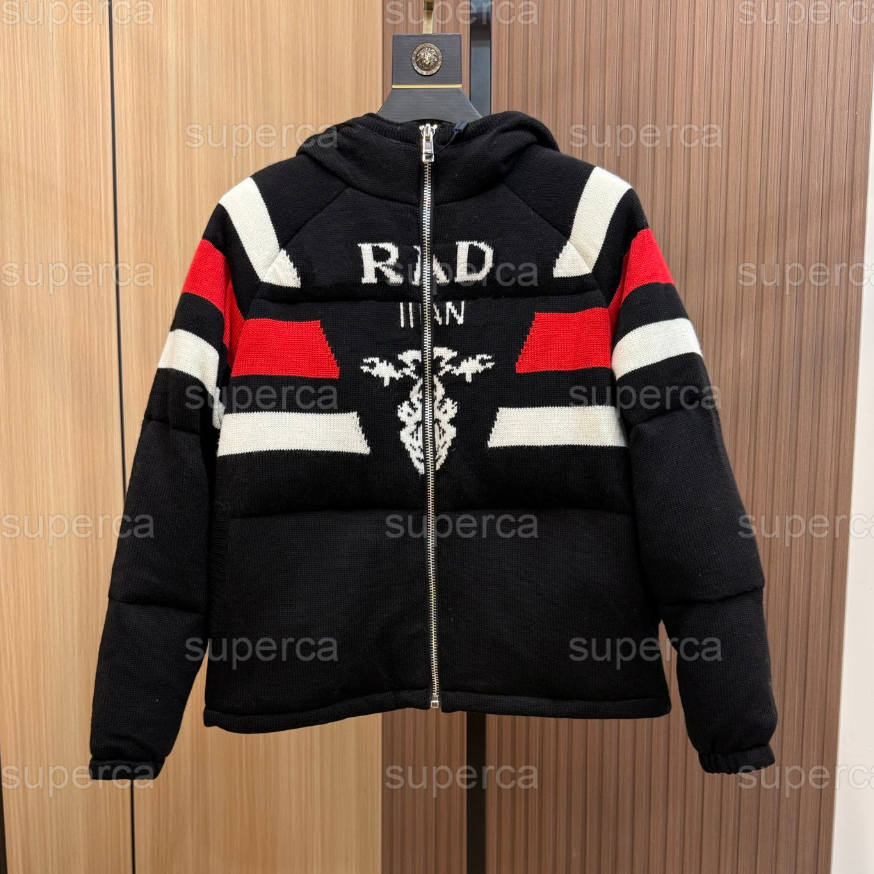 Men's plus size Outerwear Coats Puffer Jacket Designer Knit Jacket hoodie hooded casual fashion color stripe printing top quality wild breathable 4g3h221