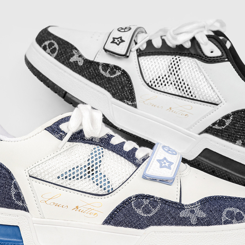 Designer Shoes Bestsellers, trendy ins, niche black and white patchwork sneakers, couple's versatile sports shoes, casual shoes, Free shipping