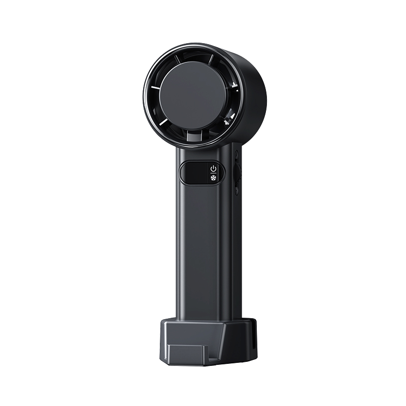 Mini Portable Handhold Fan High Speed Fast Cooling Outdoor Fan Type-C USB Rechargeable Base Bracket Large Battery Super Conductive Turbo Fan with lany