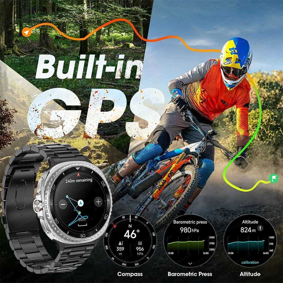 46mm Clone Version AMOLEL BT Call 3ATM Galaxy 7 Upgraded Smartwatch For Galaxy Watch 8 Classic GPS NFC SmartWatch Y250802