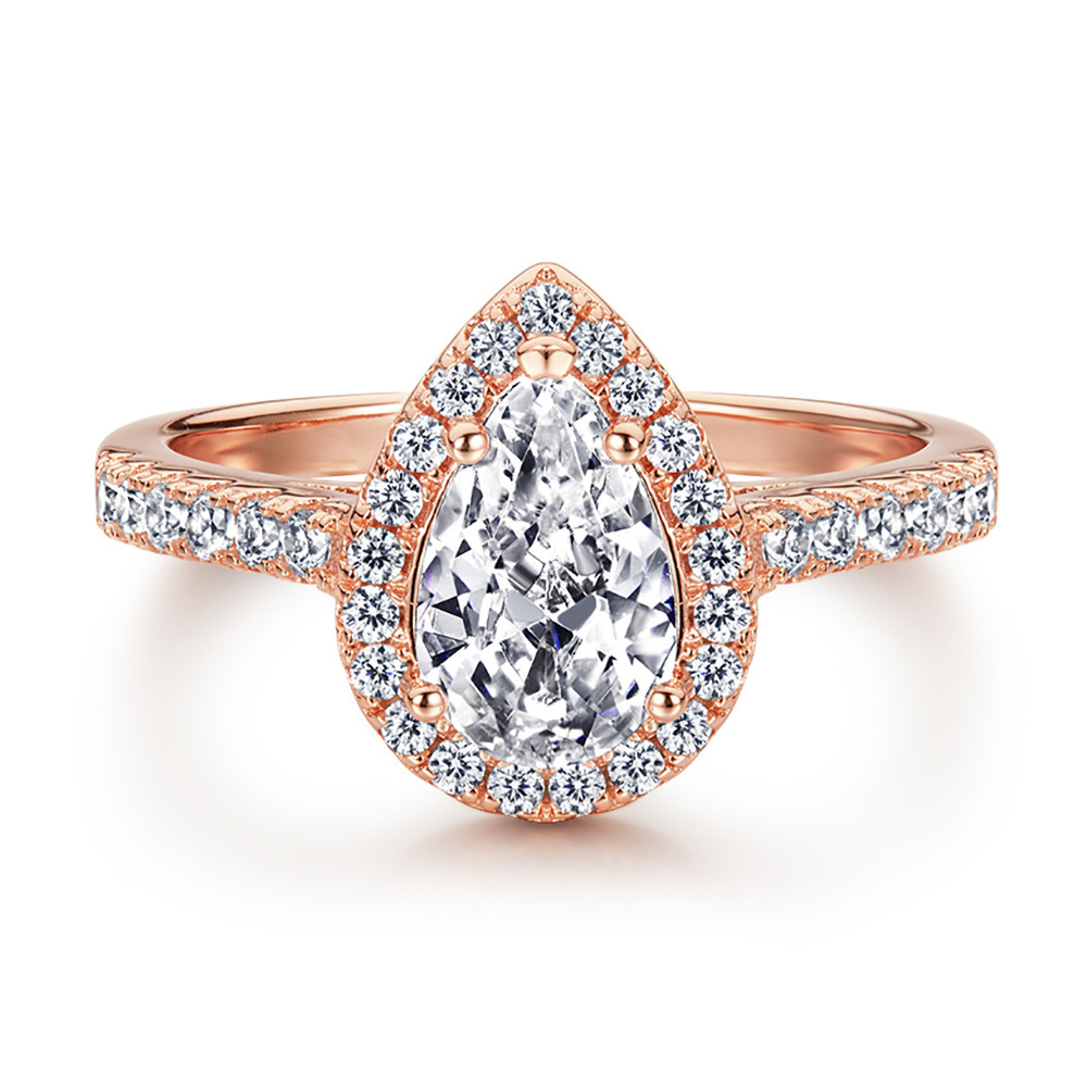 2025 New Vintage 925 Sterling Silver Ring Zircon Set For Women Designer Jewelry Wedding Ring Engagement And Wedding Ring Set
