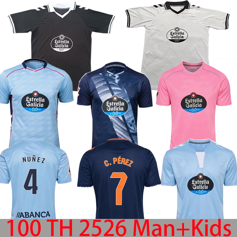 24 25 26 Special Celta Vigo IAGO ASPAS Soccer Jerseys 2025 100th black white Anniversary ALFON B.IGLESIAS JAVI RGUEZ FRAN BELTRAN Football Shirt Retro 1997 99 00 01 02