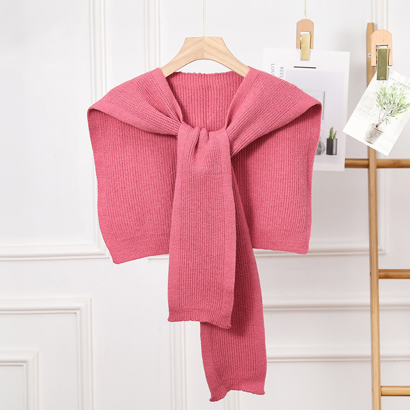 K1642 Fashionable shawl outer wear knitted wool decoration solid color waistcoat sweet girl spring summer autumn office air-conditioned room