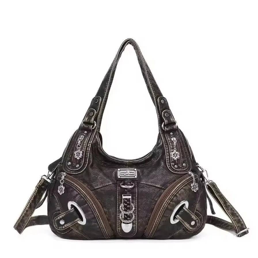Angelkiss Bag Women Handhag Designers Shoulder bags Vintage Fashion Shoulder Bags Female Top-handle Tote Bag Large Purse