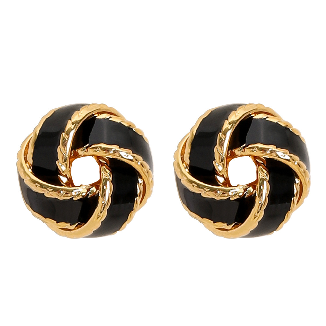 Artistic Melad Handmade Oil Drop Braided Earrings for Women INS Style Simple Sier Needle Ear Jewelry