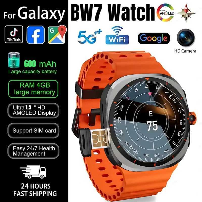 32GB R WIFI 4G/5G SIM Card Smart Watch Map Android OS GPS Rotary Camera Global Calling Storage Amoled Sn Smartwatch Y250802