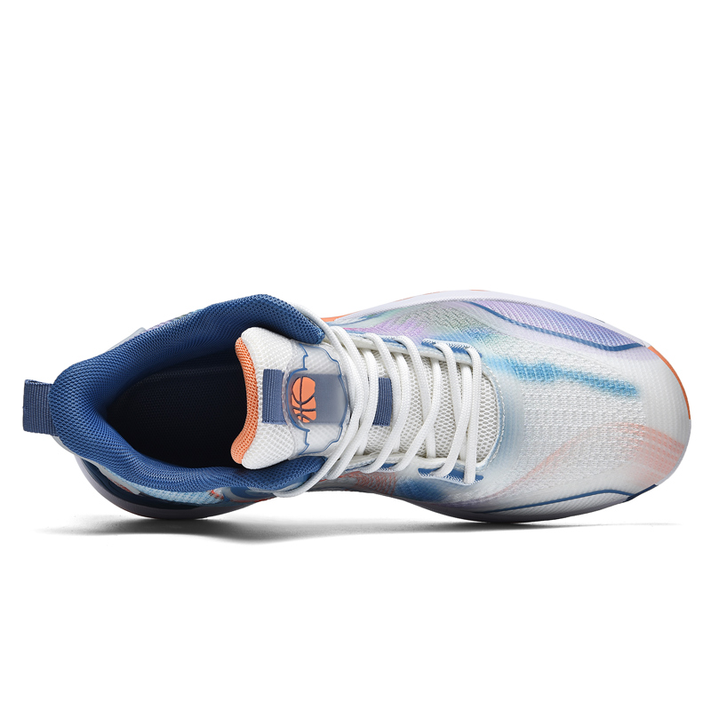 8877-2025 new sports shoes for men, mesh breathable shock-absorbing running shoes for teenagers, casual height increasing basketball shoes