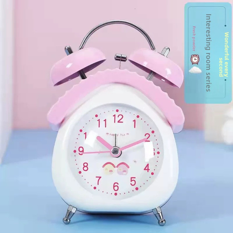 Cute House Shape Bell Student Children's Silent Creative Alarm Clock