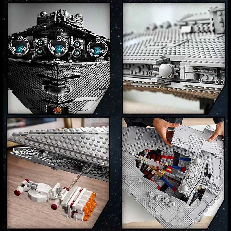 2025 New Empire Star Destroyer Building Blocks UCS Brick Toy Super Great Ultimate Weapon Spaceship Christmas Day Gift XJ250802