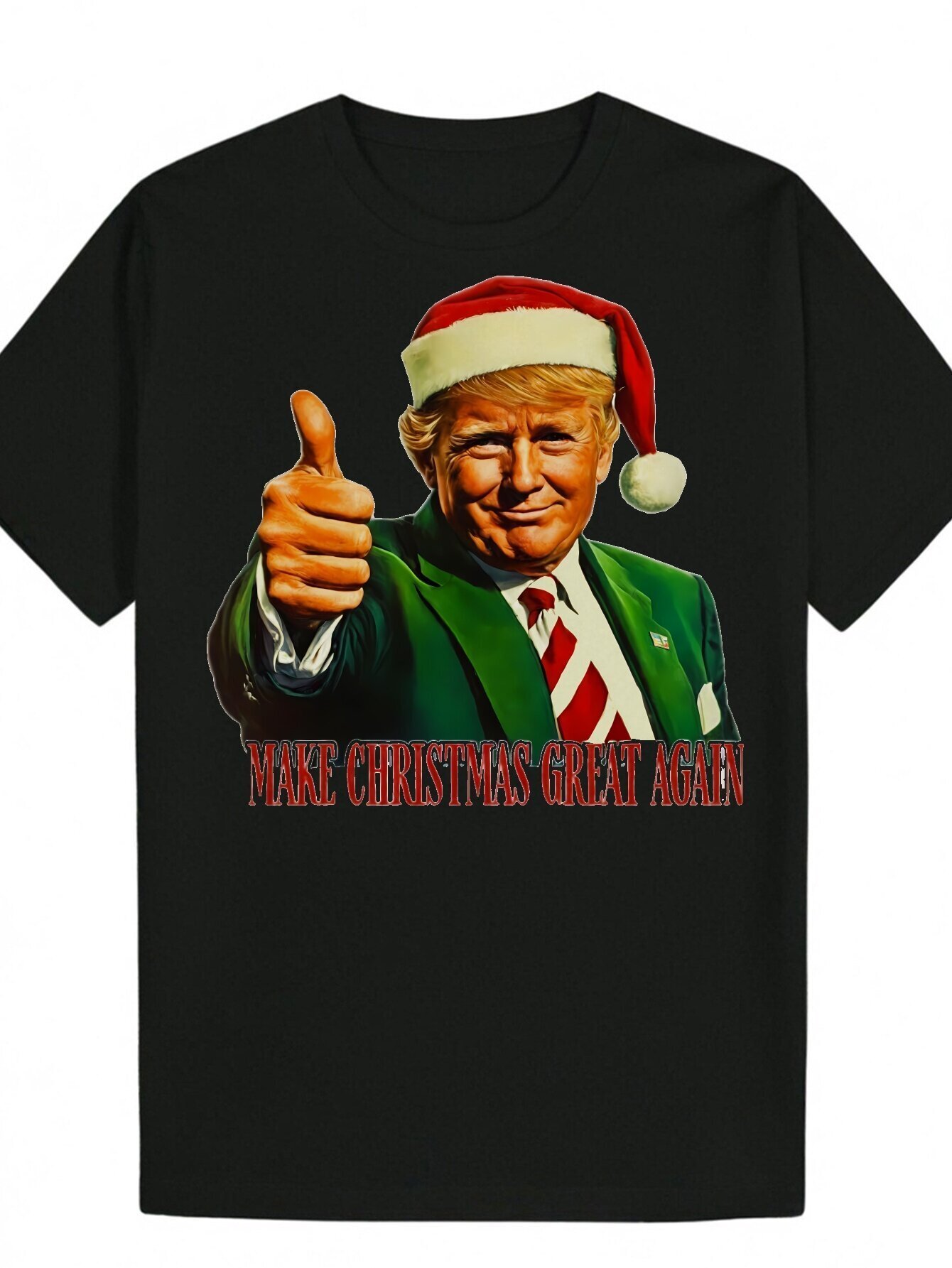 Fun Men's Graphic T-Shirt Christmas Print, Casual Short Sleeve Crew Neck T-Shirt, Breathable Polyester, Machine Washable - Perfect Summer Gift fo