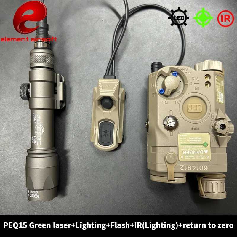 Element peq15 laser indicator PEQ 15 laser box M600C flashlight dual control rat tail M300 tactical flashlight Z250802