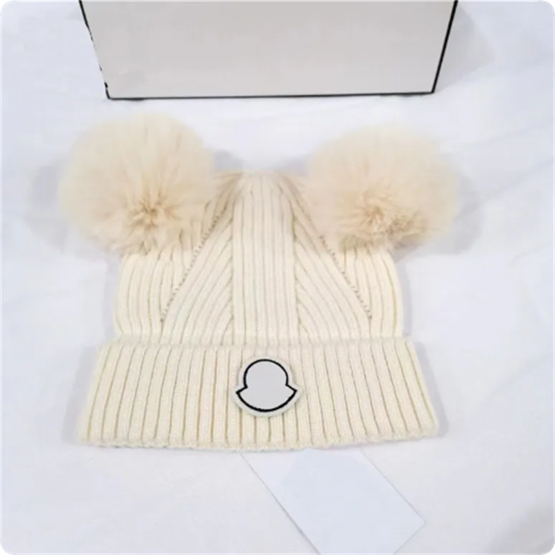 Kids Designer Beanies Autumn Winter Skull Cap Children Warm Knitted Caps Balls Top Decoration For Newborn Baby Beanies Unisex Hats