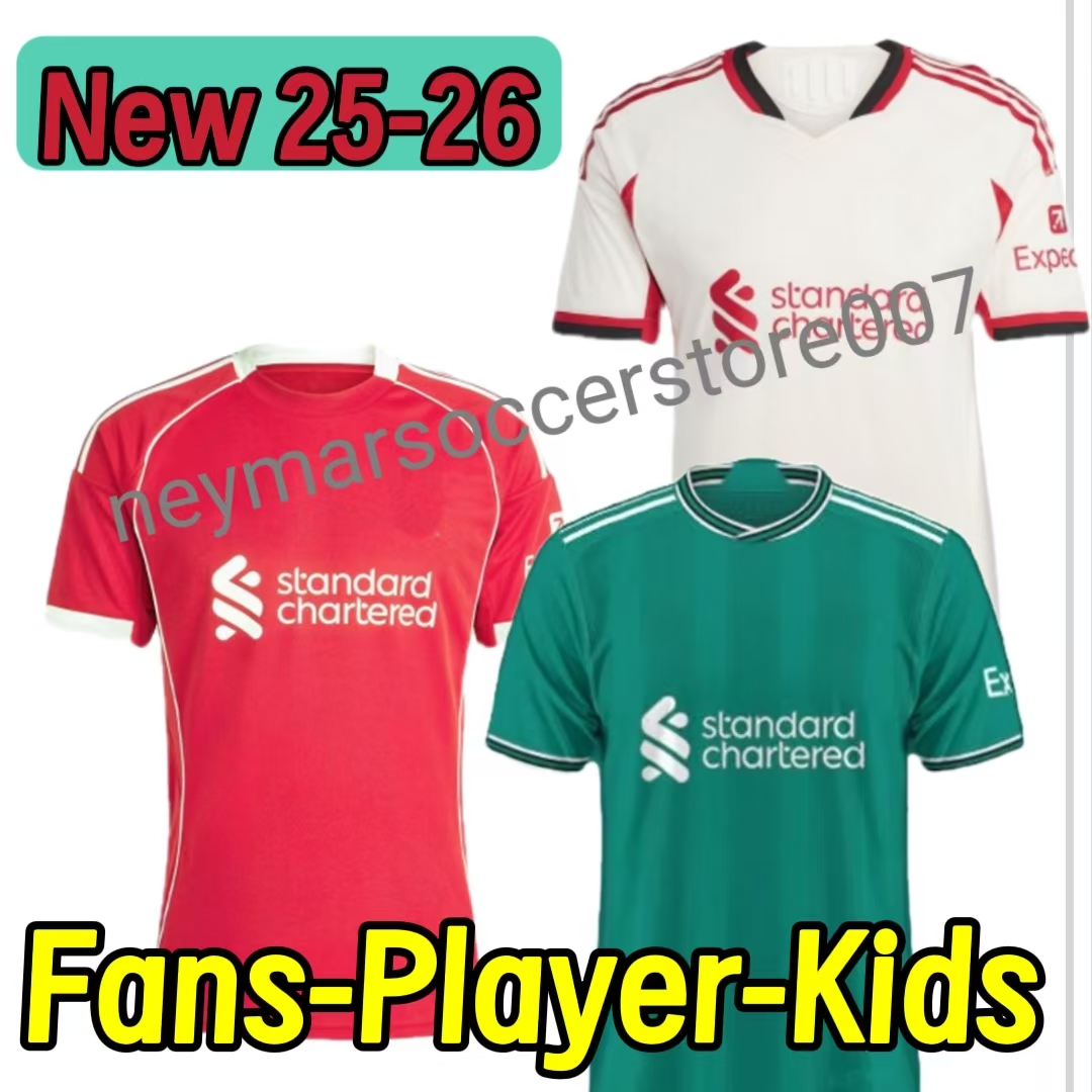 25 26 MAC ALLISTER M.S A L A H soccer jerseys GAKPO DARWIN25 26 GRAVENBERCH Luis DIaz football kit shirts men kids A.BECKER goalkeeper