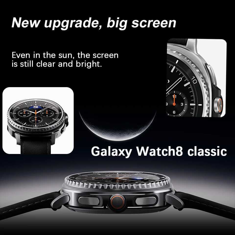46mm Clone Version AMOLEL BT Call 3ATM Galaxy 7 Upgraded Smartwatch For Galaxy Watch 8 Classic GPS NFC SmartWatch Y250802
