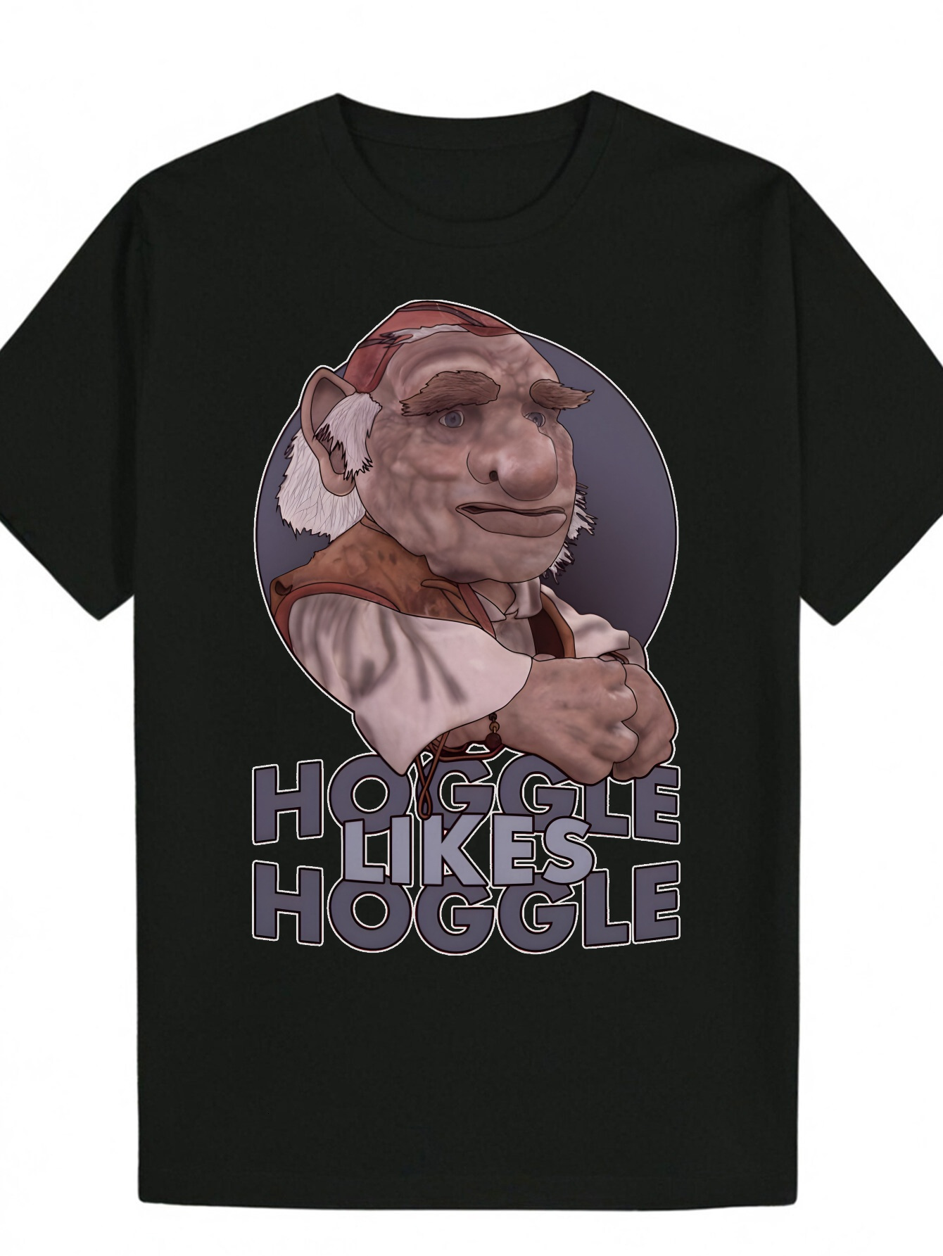 Men's Graphic Loves Hoggle Character Face Lightweight Polyester Casual Daily T-Shirt Fun and Novel Shirt for Theme Activities - Machine Washable 