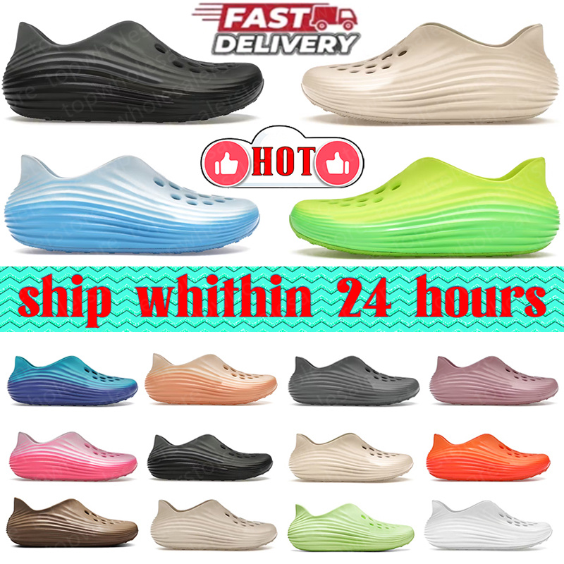 Rejuven8 Designer Slippers slides sandals ReactX slide Foam Sandal for men flats slipper black white Glacier Blue Green Strike women shoes HOT summer beach sandal