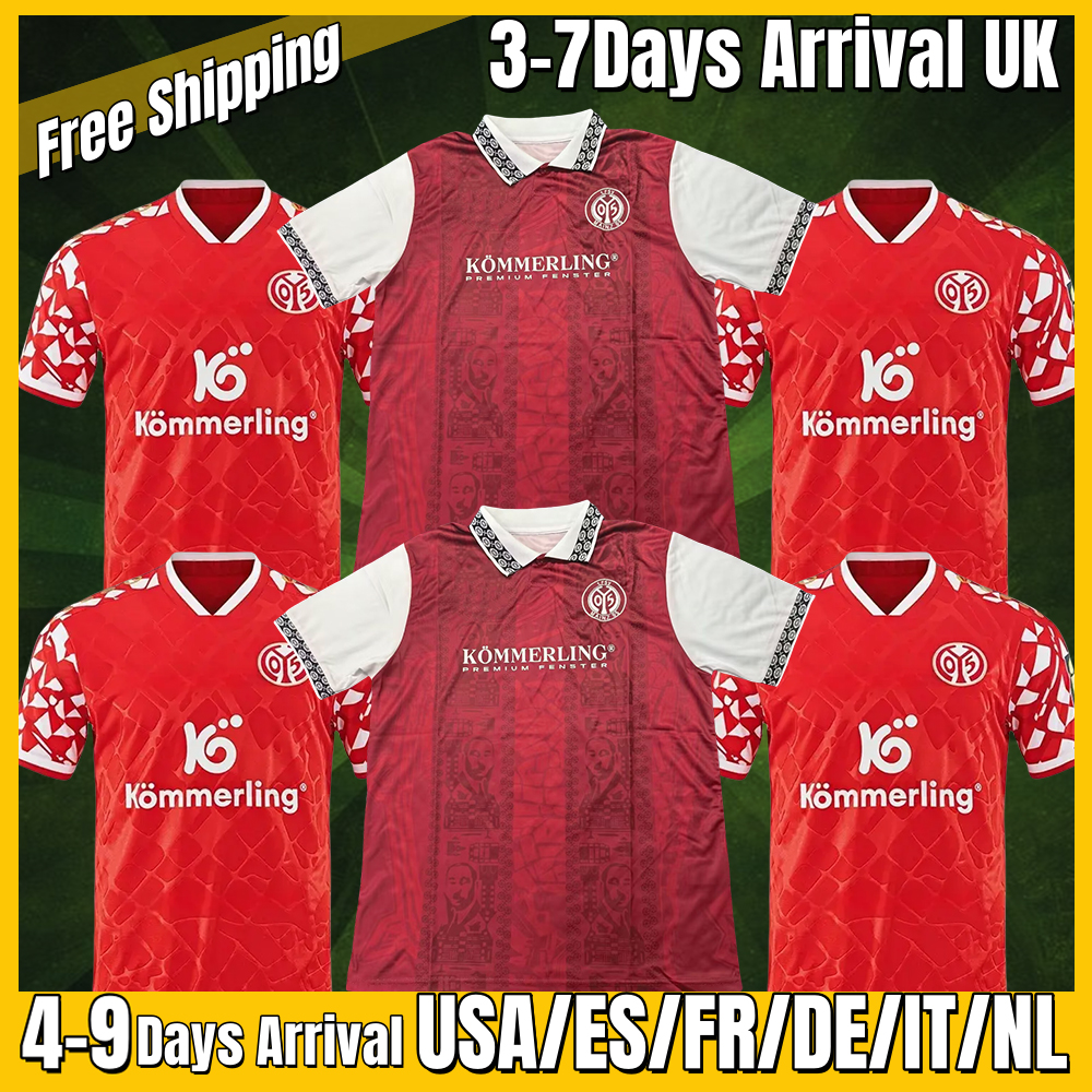 xxxl 4xl 2025 2026 FSV Mainz soccer jerseys special version Mainz 125th home red 2025 season soccer jerseys football shirts for men tops tee shirts Mainz Trikots S-4XL