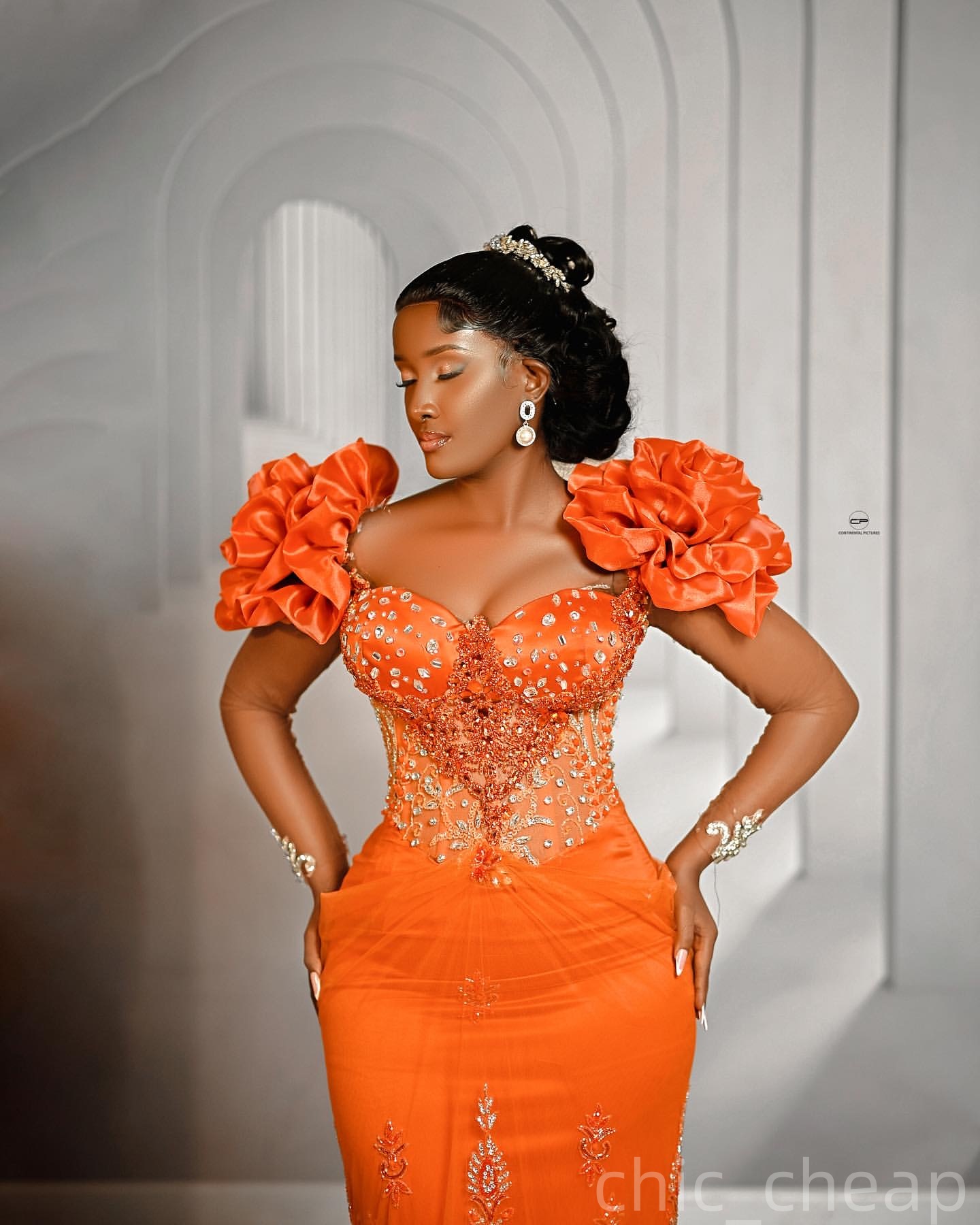 Orange Sheath Prom Dresses 2025 Crystals Lace Spaghetti Evening Formal Party Second Birthday Engagement Gowns Plus Size Dress For Special Occasions ZJ