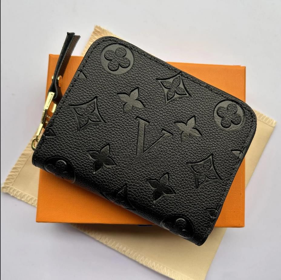 5A Luxury Designers Wallets Purses Fashion Short ZIPPY Wallet Monograms Classic Zipper Pocket Pallas Bag Zip Coin Purse with Box for Women