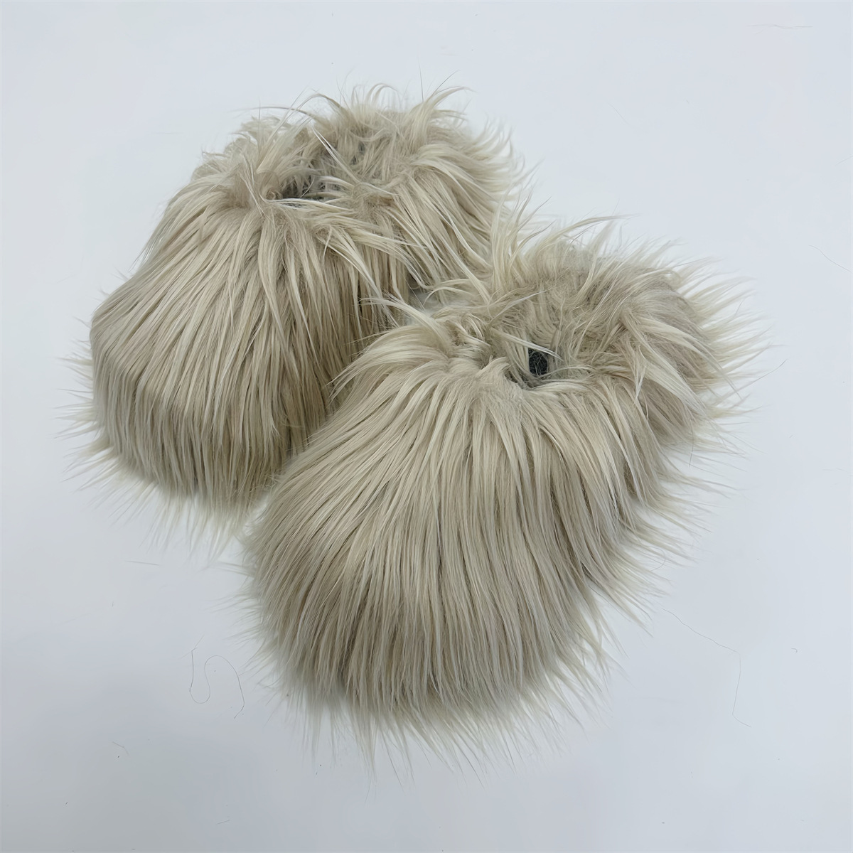 Free delivery designer Boots plus size men and women warm shoes imitation fox imitation raccoon fur grass winter snow boots size 36-44