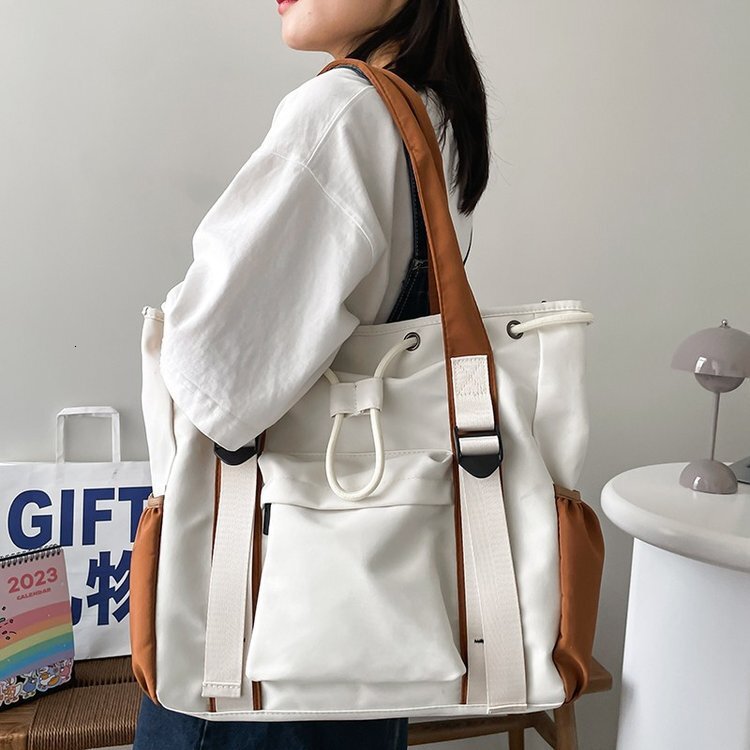Large Capacity Handheld Shoulder Bag For Female College Students, Suitable For Class Designer Bag Tote Bag Purse Commuting, Crossbody Bag, Laptop Bag, Tote Bag