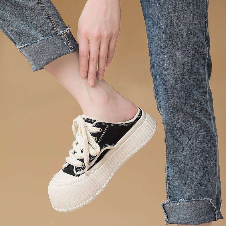 Jifffl Canvas Sneakers for Women - Breathable All Seasons Slip-On Shoes