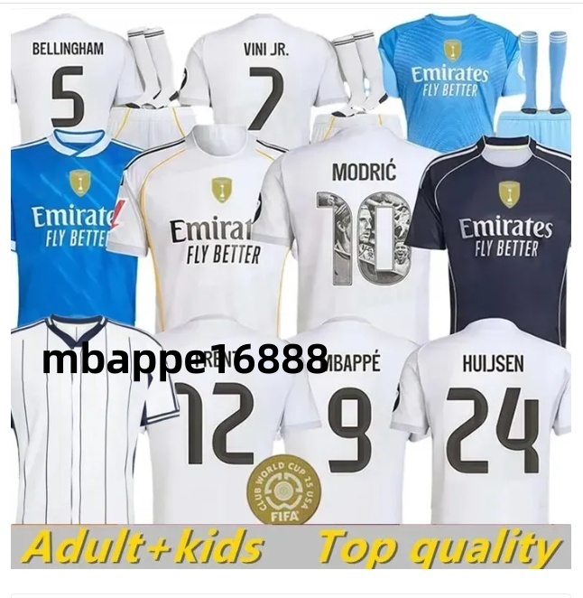 2025 26 MBAPPE football shirt madrid jersey VINI JR TCHOUAMENI ALABA ASENSIO MODRIC BELLINGHAM soccer jerseys RODRYGO kids football kits 01
