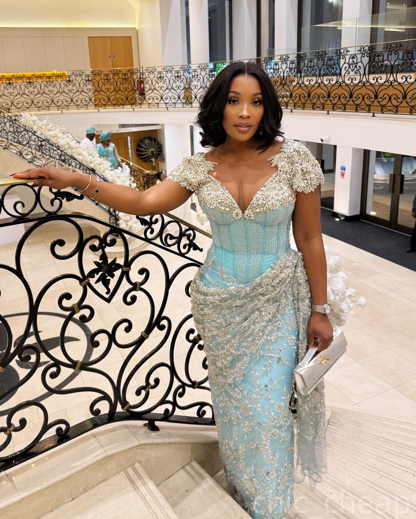 Sheath Sage Evening Dresses Beaded Crystals Sequined Lace Prom Formal Party Second Birthday Engagement Gowns Plus Size Dress For Special Occasions