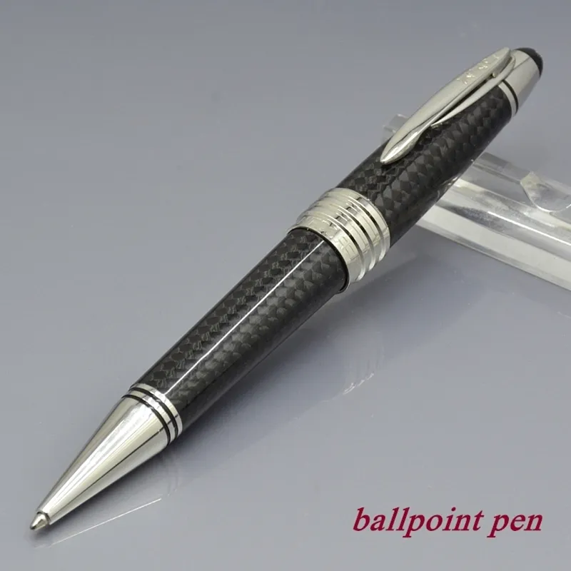 Special Edition John F Kennedy Carbon Fibre Rollerball Pen MB JFK Ballpoint Pen Office Writing Fountain Pens With Serial Number