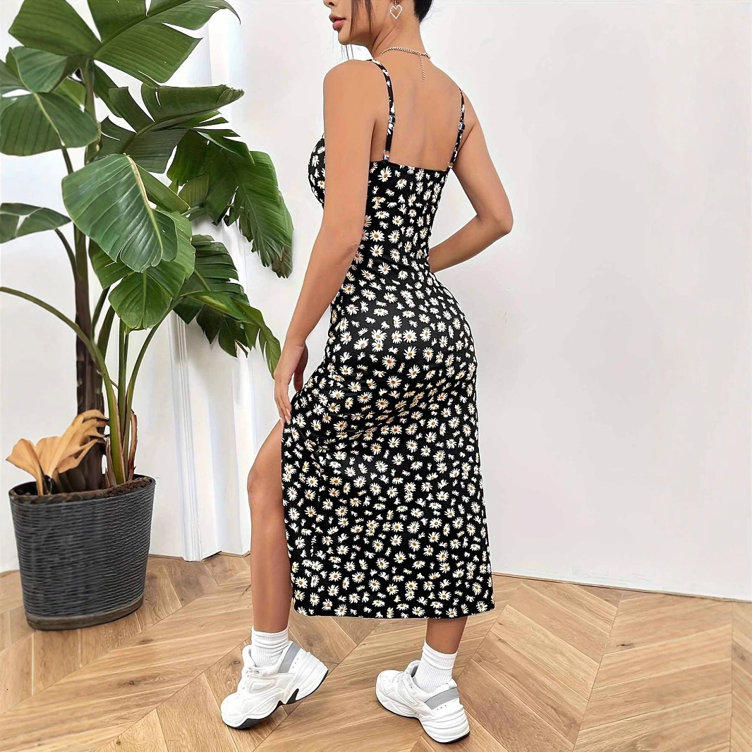 2025 fashionable and sexy strapless printed elegant slim fashion fit dress, new designer dress