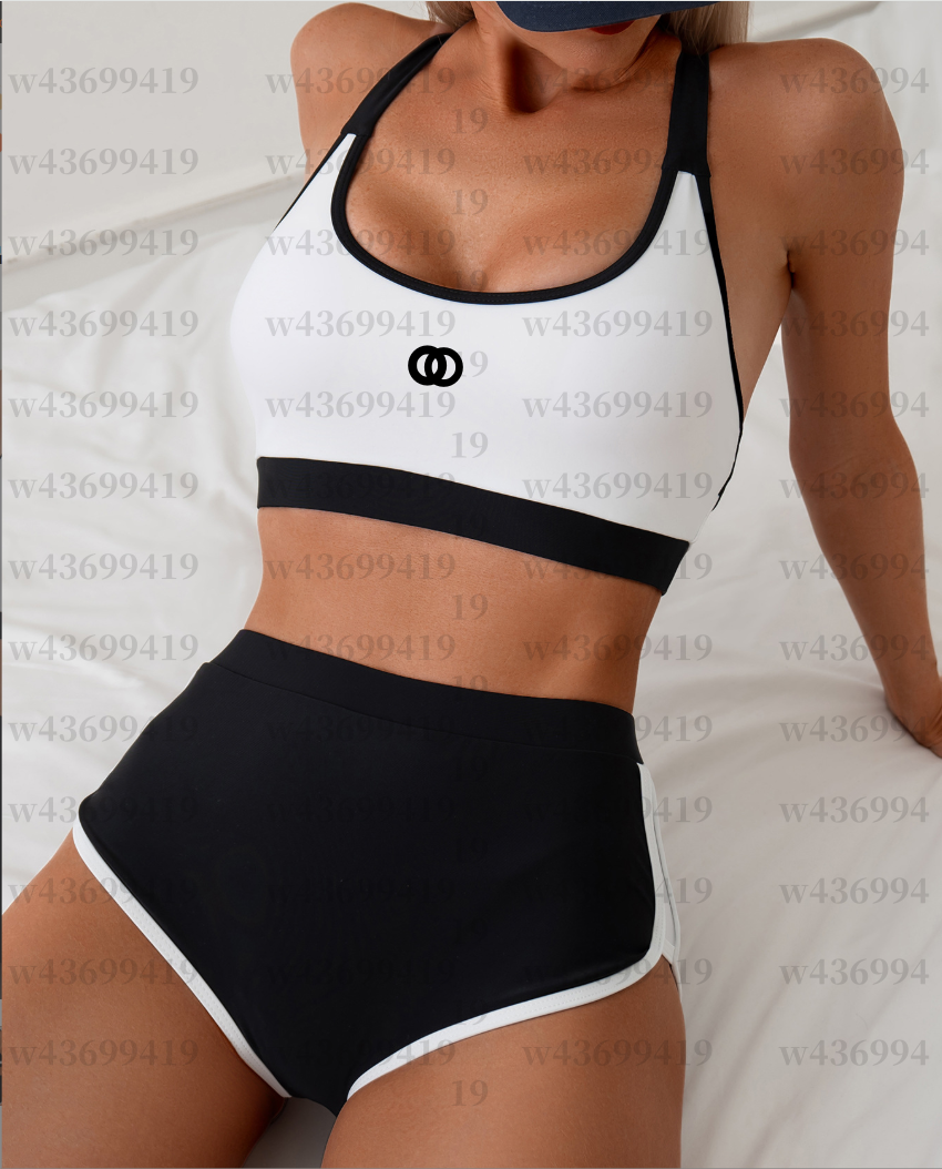 Woman Bikinis Set Summer Swimsuit Designer Swim Sets Beach Bathing Suit Womens Swimwear Crop Tops Shorts Slim Tank Bikini S-XXL