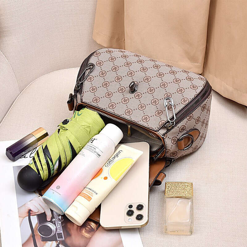 2025 New Women's Single Shoulder Bag Middle-aged and Elderly Women Gift for Mom Printed Handbag