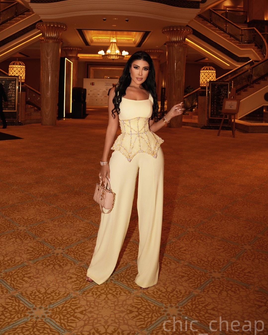 Cream Sheath Prom Jumpsuits Dresses 2025 Beaded Crystals Satin Evening Formal Party Second Birthday Engagement Gowns Plus Size Dress For Special Occas