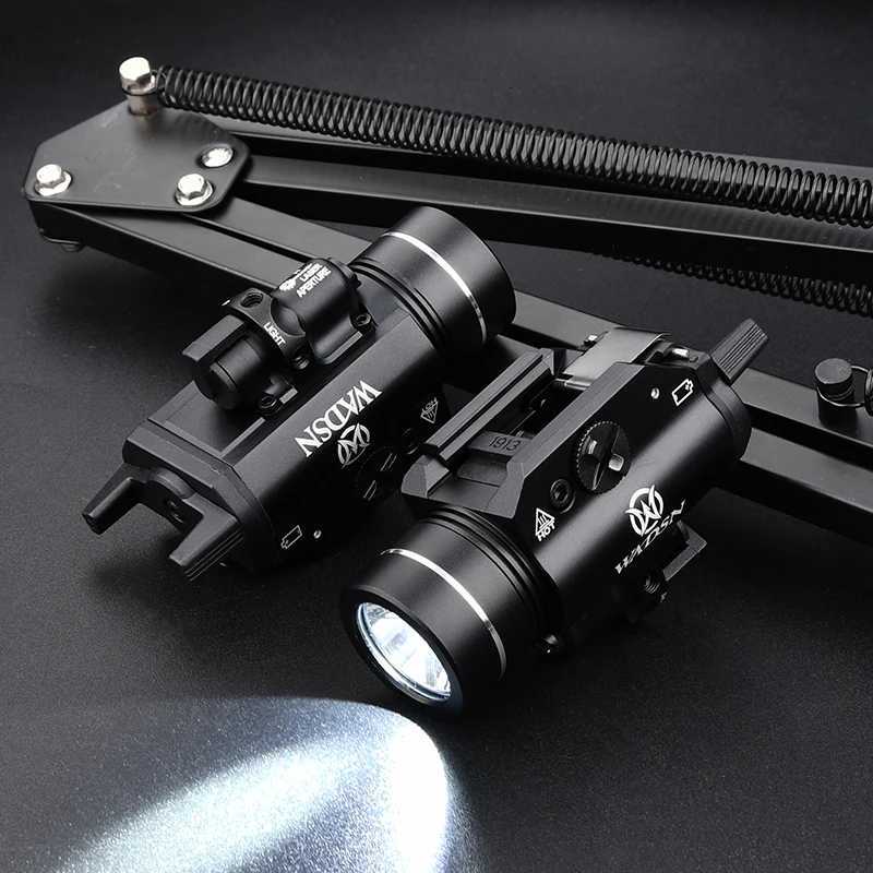 WADSN T-1 HL Hanging Flashlight Red Green Dot Laser Scout Light Strobe White LED Spotlight 800 Lumens Pistol Lamp G 17 18 19 Z250802
