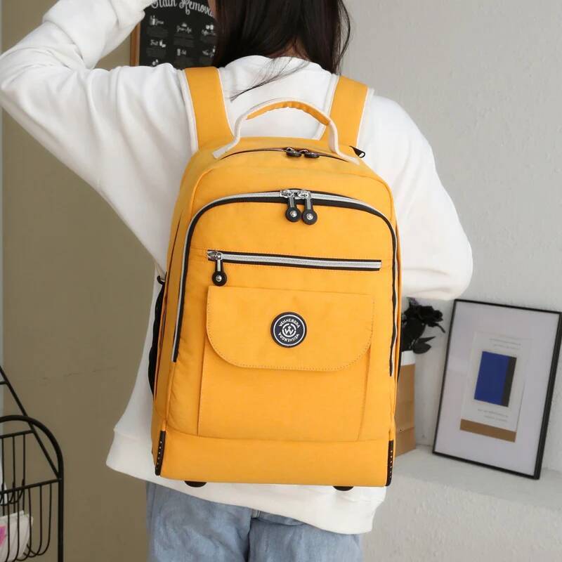 Rolling Laptop Backpack with Wheels Flight Approved Water Resistant Carry on Lugagge Wheeled Bag high-quality