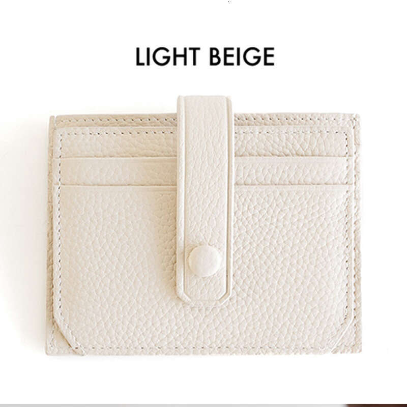 Japanese Style Women's Genuine Leather New Ultra-Thin Card Holder for Women Multi-Card Slots Mini Coin Purse OEM designer wallet B5 B5