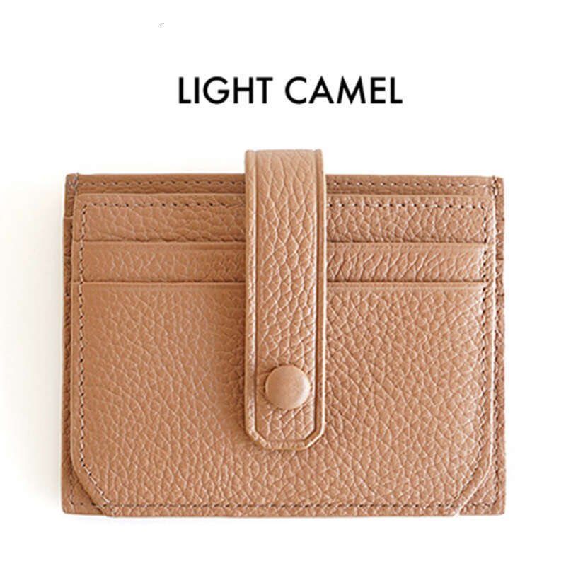 Japanese Style Women's Genuine Leather New Ultra-Thin Card Holder for Women Multi-Card Slots Mini Coin Purse OEM designer wallet B5 B5