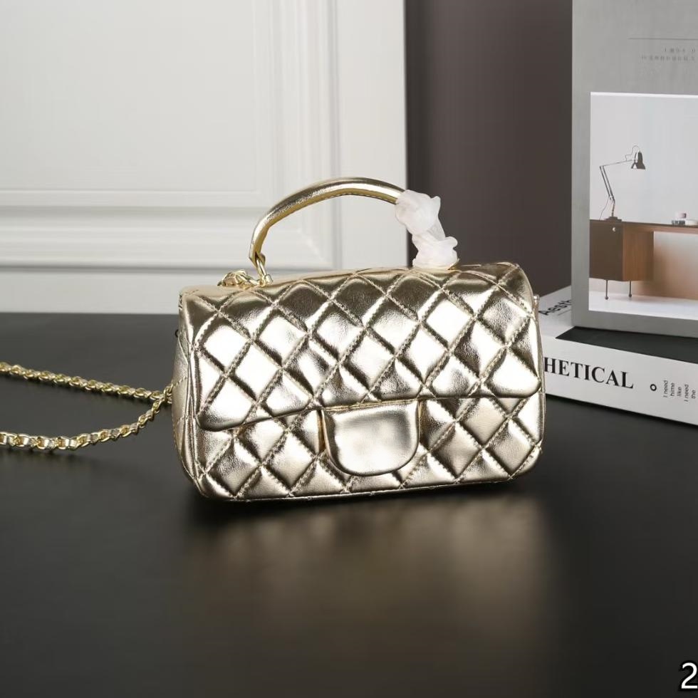 Bags designer bag classic flap cf bag chain bag handheld High quality sheepskin feel soft chain crossbody flip cover classics attractive attractive evening bag hot