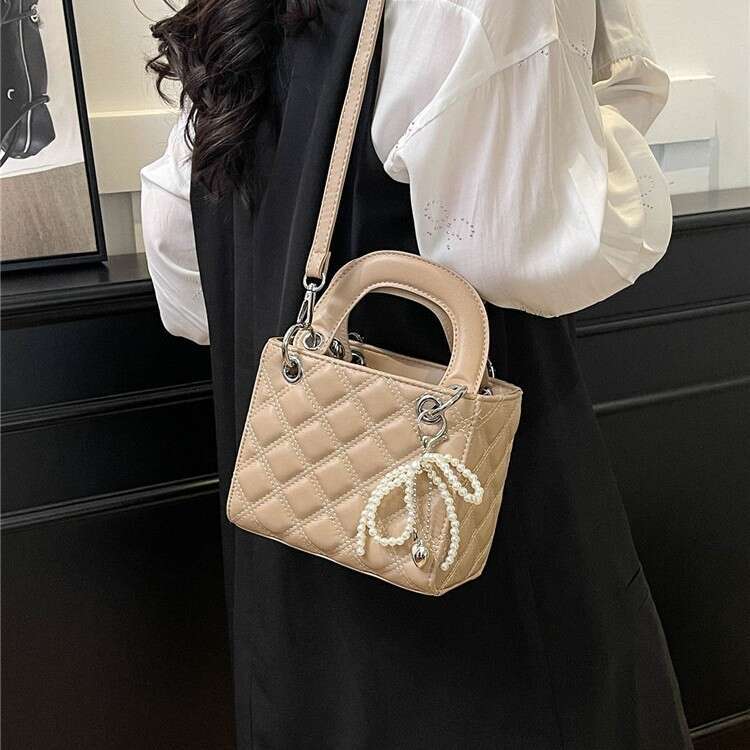 French Niche Light Luxury for Women 2025 Spring New Classic Embroidered Quilted Single Shoulder Crossbody Handbag Princess Diana Bag