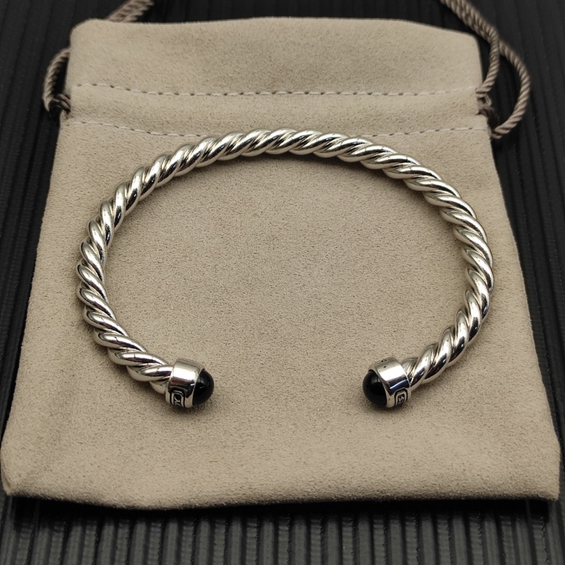designer bracelet fashion vintage cable bracelet 925 silver gold bangle luxury jewelry women men bangle 6mm size holiday gift High quality top1