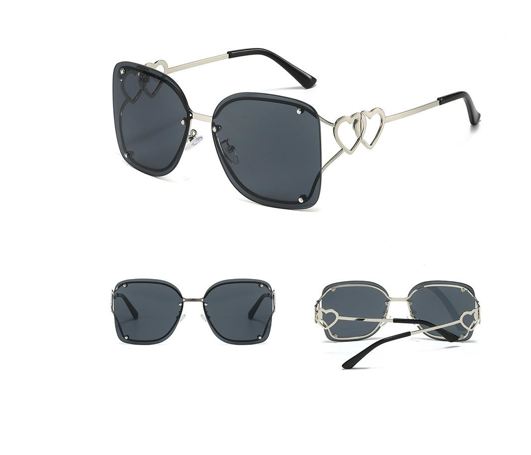 Designer Sunglasses For Women Oversized Sunglasses Fashion Classic Retro Sunglasses Heart Luxury Polarized Goggle Pilot PC Frame Square UV400 Eyewear 