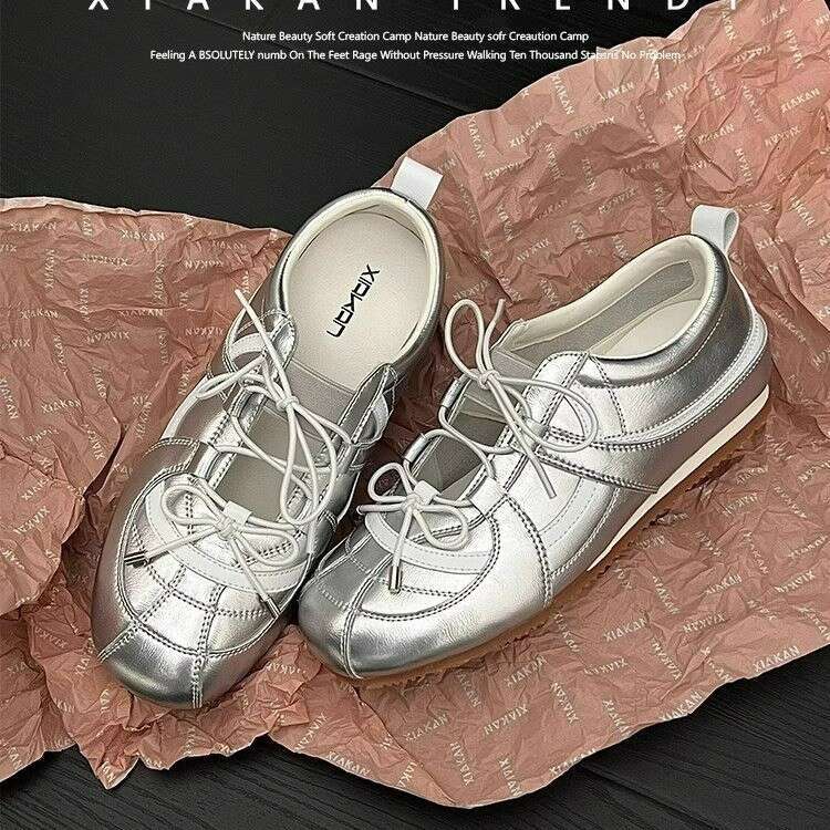 Korean Style Training for Women 2025 Summer New Fashion Versatile Comfortable Foot-Slimming Sports Casual Mary Jane Shoes